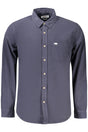 GUESS JEANS MEN'S LONG-SLEEVED SHIRT, BLUE