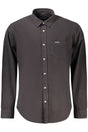 GUESS JEANS MEN'S LONG-SLEEVED SHIRT BLACK