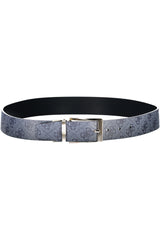 GUESS JEANS MEN'S BLUE LEATHER BELT