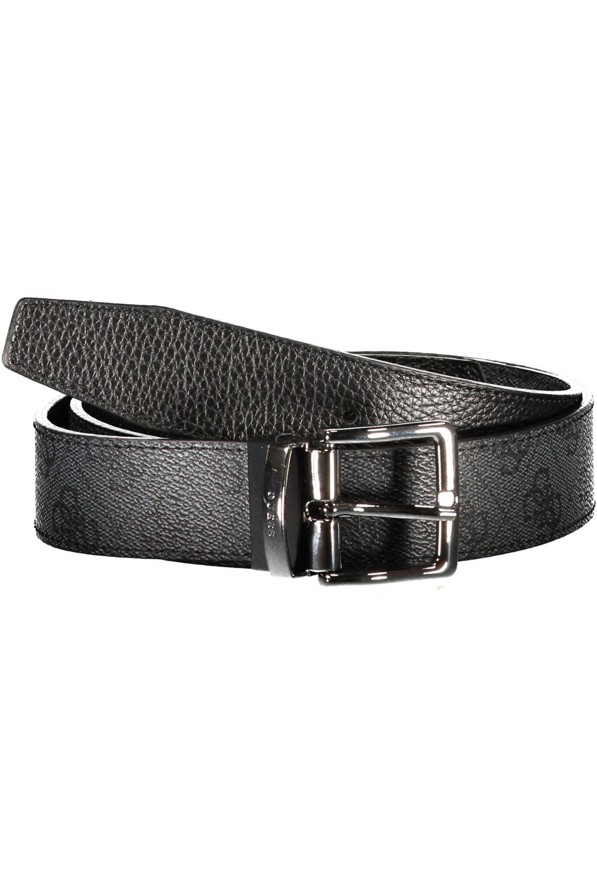 GUESS JEANS MEN'S GREY LEATHER BELT