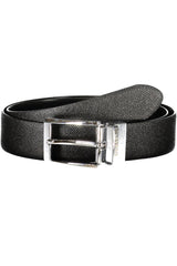 GUESS JEANS MEN'S BLACK LEATHER BELT
