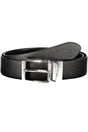 GUESS JEANS MEN'S BLACK LEATHER BELT