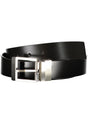GUESS JEANS MEN'S BLACK LEATHER BELT