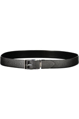 GUESS JEANS MEN'S BLACK LEATHER BELT