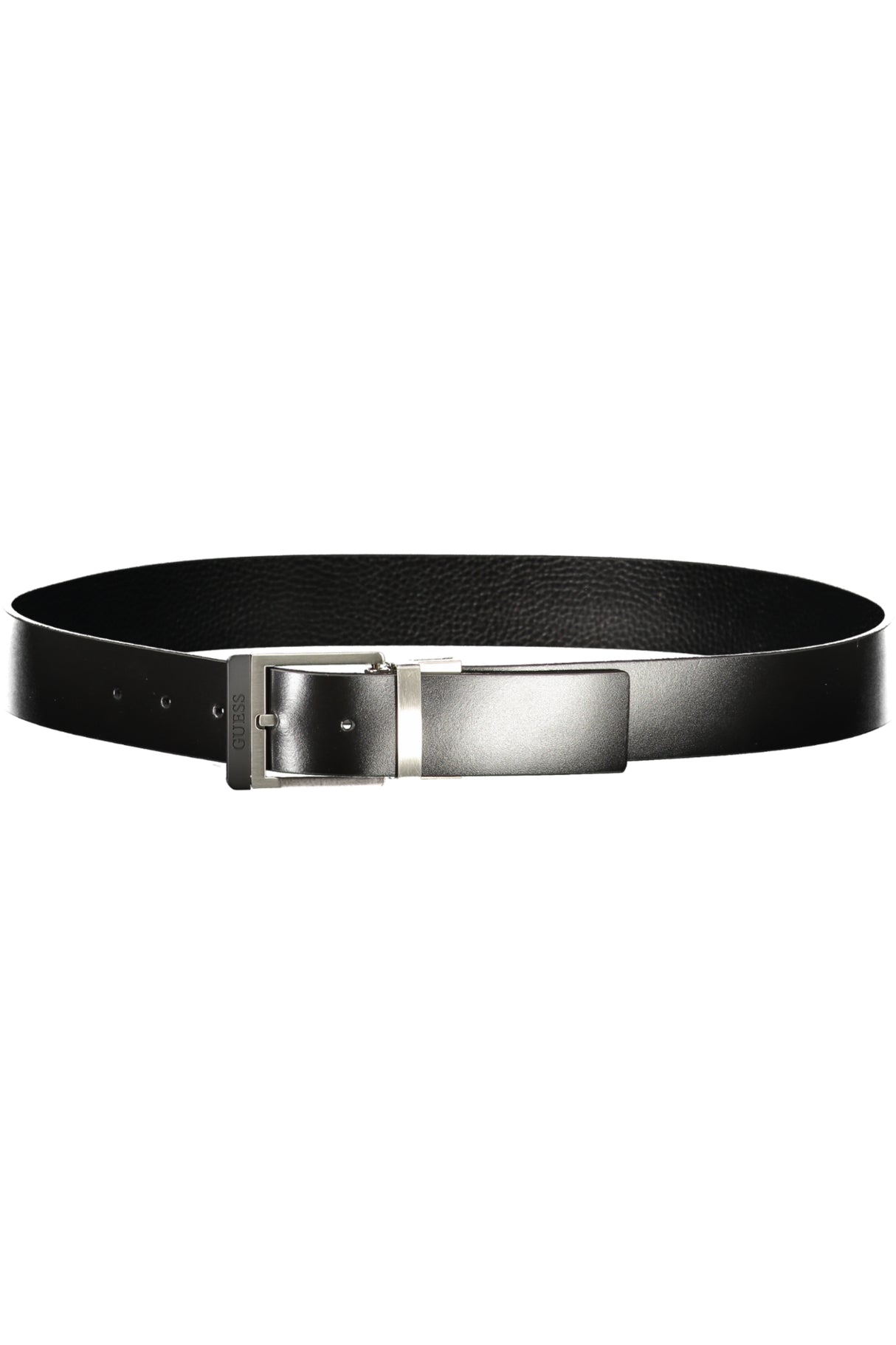 GUESS JEANS MEN'S BLACK LEATHER BELT