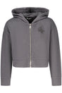 GUESS JEANS ZIP-UP SWEATSHIRT FOR GIRLS, BLACK