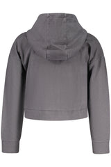 GUESS JEANS ZIP-UP SWEATSHIRT FOR GIRLS, BLACK