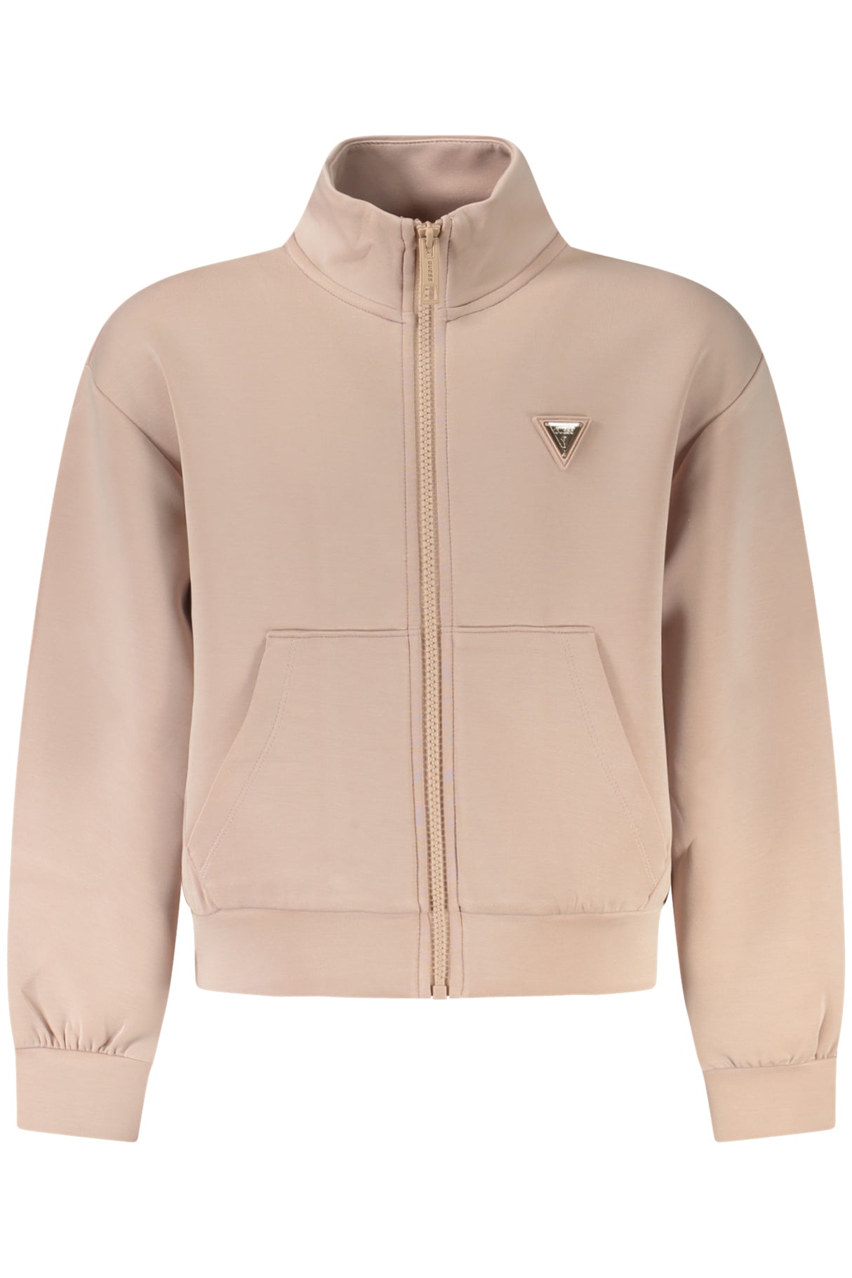 GUESS JEANS PINK ZIP-UP SWEATSHIRT FOR GIRLS