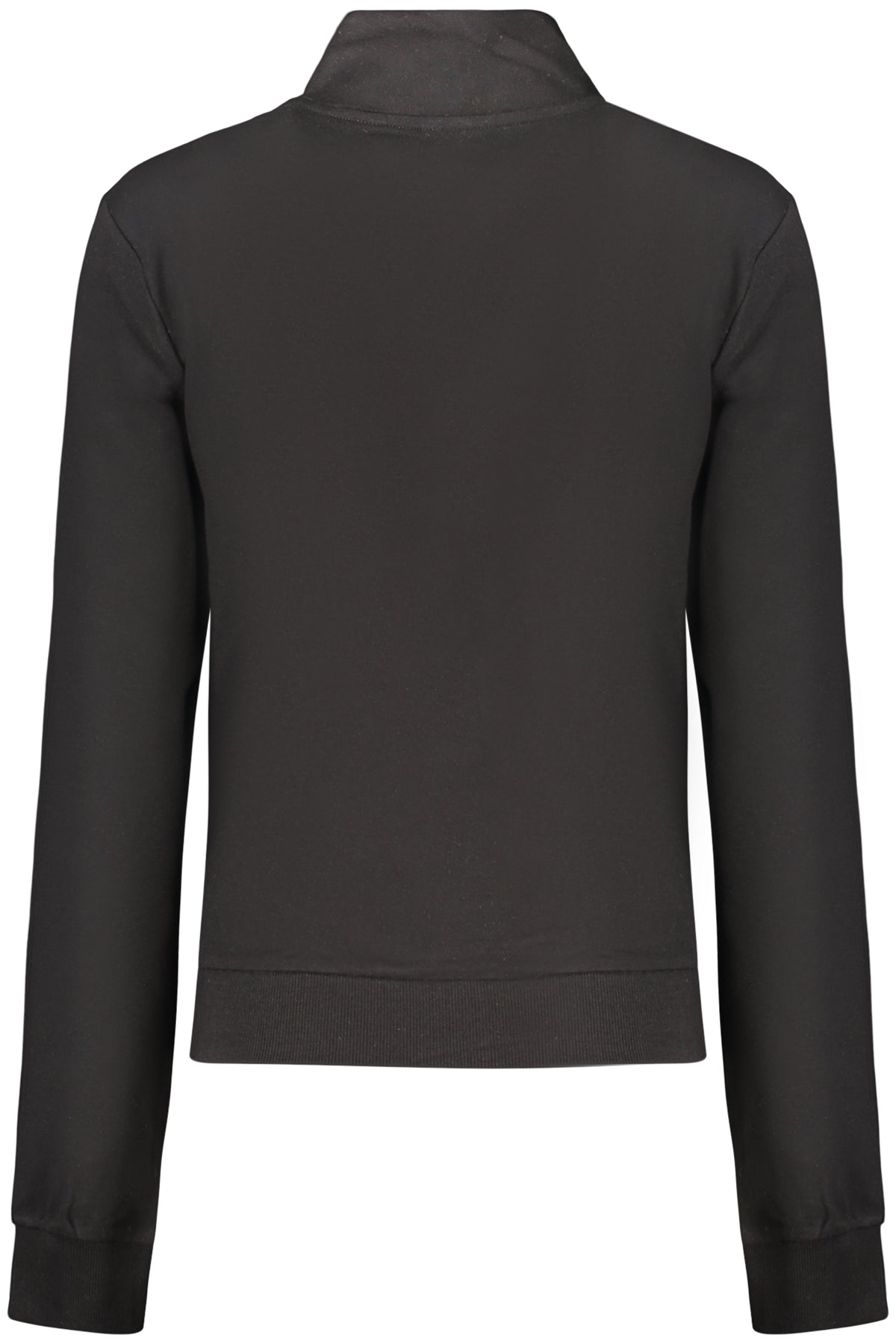 GUESS JEANS WOMEN'S BLACK ZIP-UP SWEATSHIRT