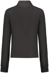 GUESS JEANS WOMEN'S BLACK ZIP-UP SWEATSHIRT
