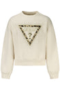 GUESS JEANS ZIP-UP SWEATSHIRT FOR GIRLS, WHITE