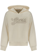 GUESS JEANS ZIP-UP SWEATSHIRT FOR GIRLS, WHITE