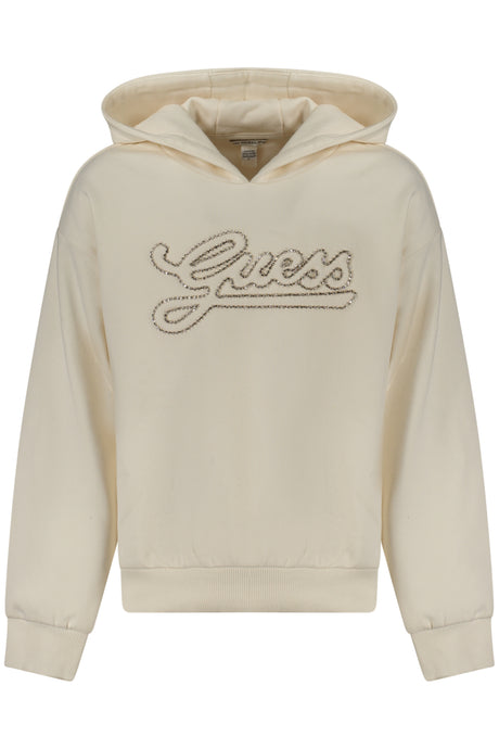 GUESS JEANS ZIP-UP SWEATSHIRT FOR GIRLS, WHITE