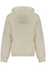 GUESS JEANS ZIP-UP SWEATSHIRT FOR GIRLS, WHITE