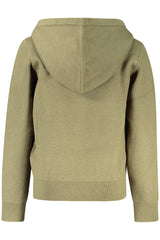 GUESS JEANS CHILDREN'S GREEN ZIP-UP SWEATSHIRT