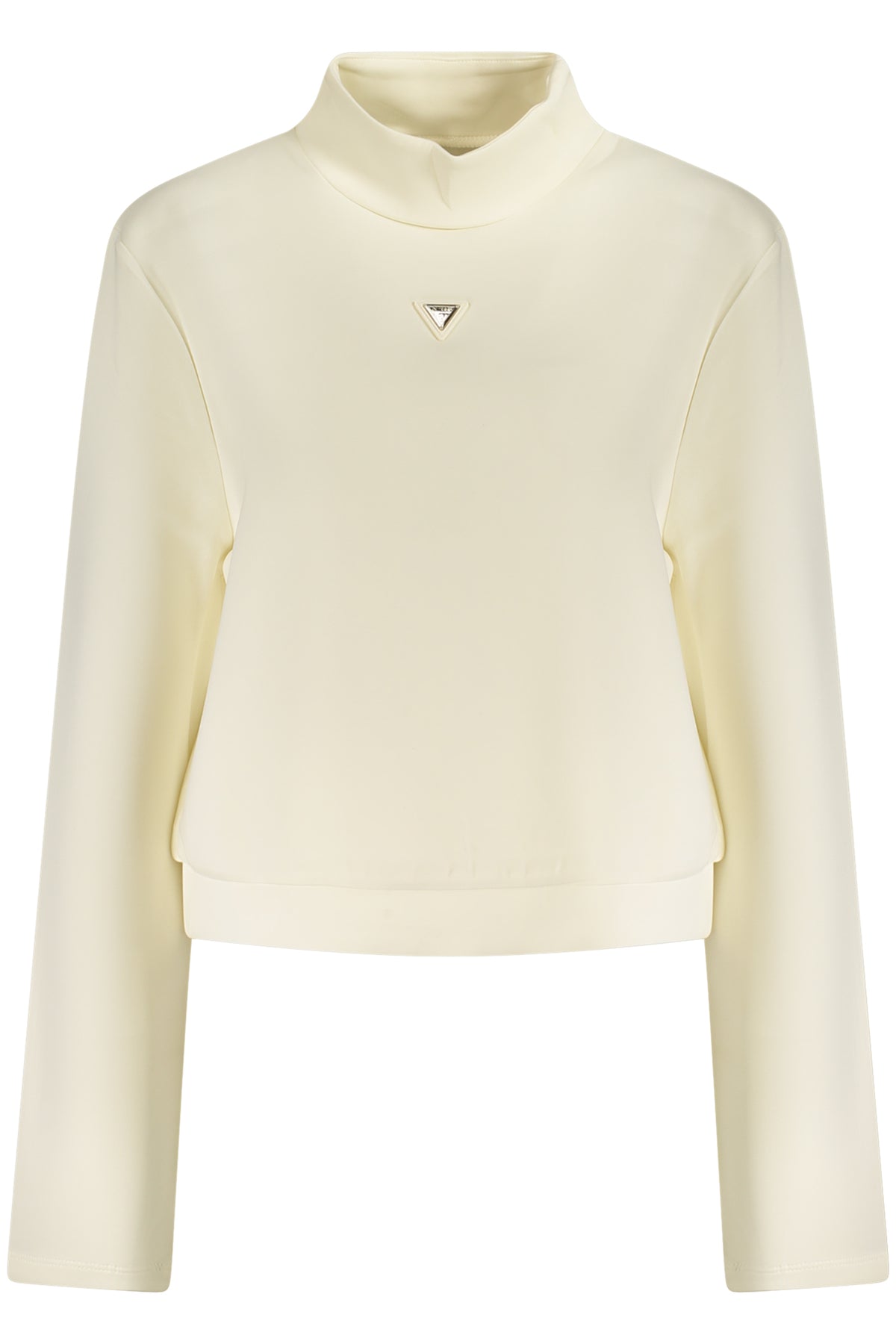 GUESS JEANS WOMEN'S WHITE ZIP-UP SWEATSHIRT