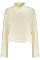 GUESS JEANS WOMEN'S WHITE ZIP-UP SWEATSHIRT