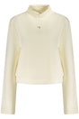 GUESS JEANS WOMEN'S WHITE ZIP-UP SWEATSHIRT