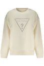 GUESS JEANS WOMEN'S WHITE ZIP-UP SWEATSHIRT