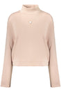 GUESS JEANS WOMEN'S PINK ZIP-UP SWEATSHIRT