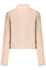 GUESS JEANS WOMEN'S PINK ZIP-UP SWEATSHIRT