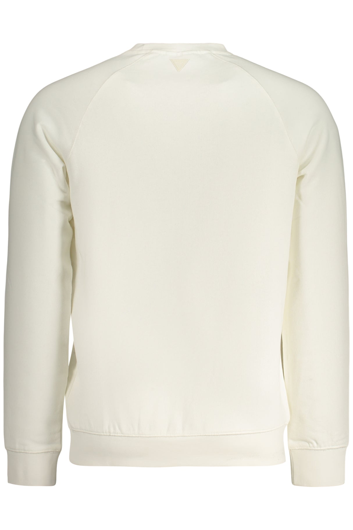 GUESS JEANS MEN'S WHITE ZIP-UP SWEATSHIRT