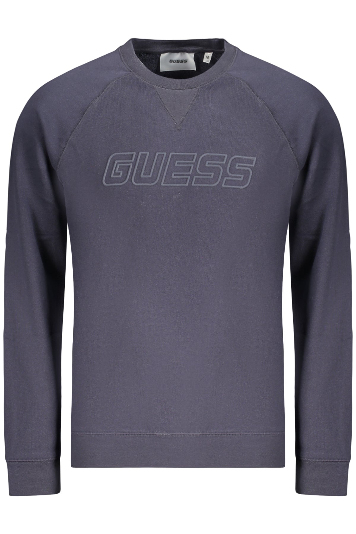 GUESS JEANS MEN'S BLUE ZIP-UP SWEATSHIRT
