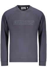 GUESS JEANS MEN'S BLUE ZIP-UP SWEATSHIRT