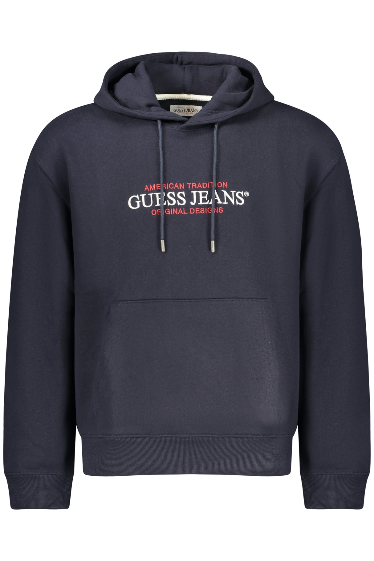 GUESS JEANS MEN'S BLUE ZIP-UP SWEATSHIRT