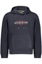 GUESS JEANS MEN'S BLUE ZIP-UP SWEATSHIRT