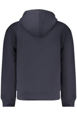 GUESS JEANS MEN'S BLUE ZIP-UP SWEATSHIRT