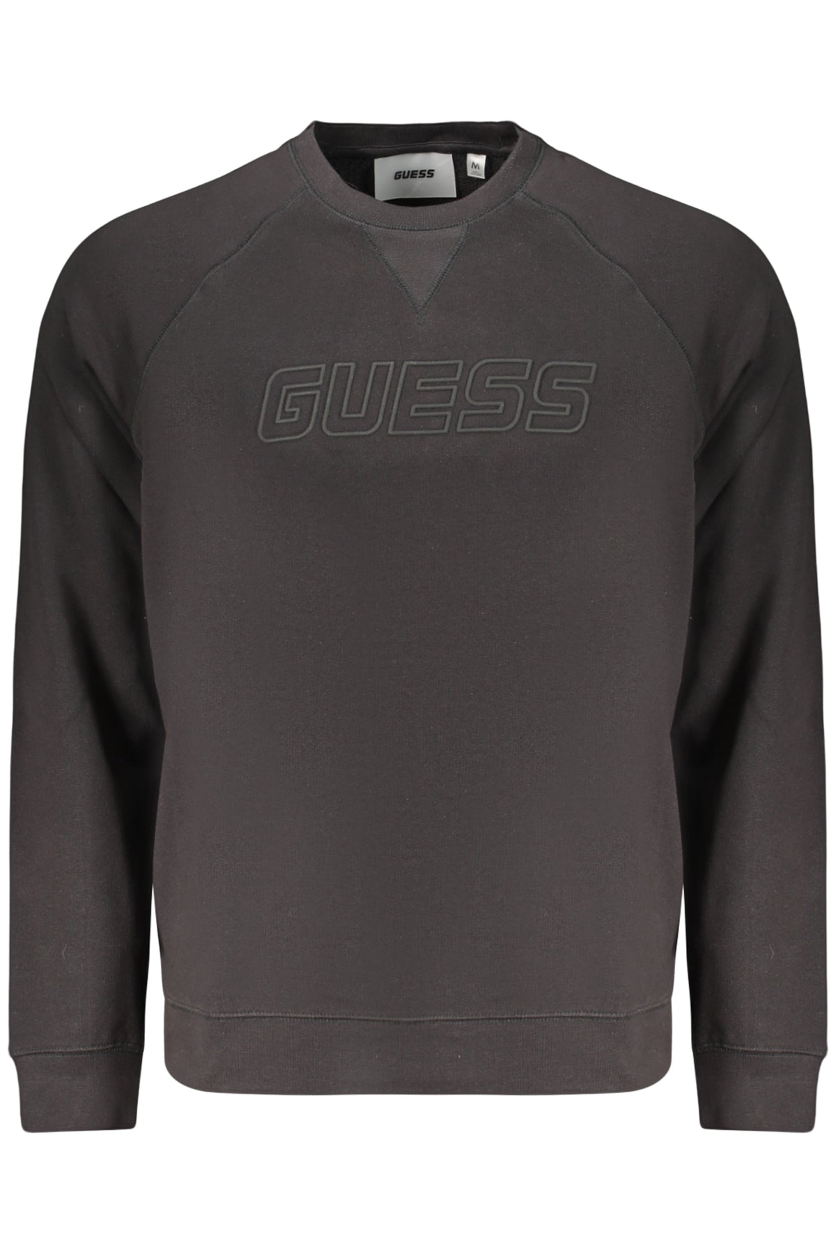 GUESS JEANS MEN'S BLACK ZIP-UP SWEATSHIRT