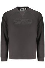 GUESS JEANS MEN'S BLACK ZIP-UP SWEATSHIRT