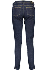 GUESS JEANS WOMEN'S DENIM JEANS BLUE
