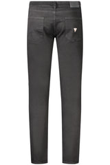 GUESS JEANS MEN'S DENIM JEANS BLACK