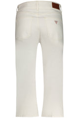 GUESS JEANS WOMEN'S WHITE JEANS CAPER