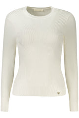 GUESS JEANS WOMEN'S WHITE SWEATER