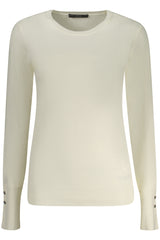 GUESS JEANS WOMEN'S WHITE SWEATER