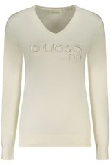 GUESS JEANS WOMEN'S WHITE SWEATER