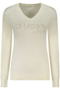 GUESS JEANS WOMEN'S WHITE SWEATER