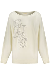 GUESS JEANS WOMEN'S WHITE SWEATER