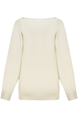 GUESS JEANS WOMEN'S WHITE SWEATER