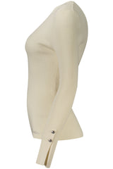 GUESS JEANS WOMEN'S WHITE SWEATER
