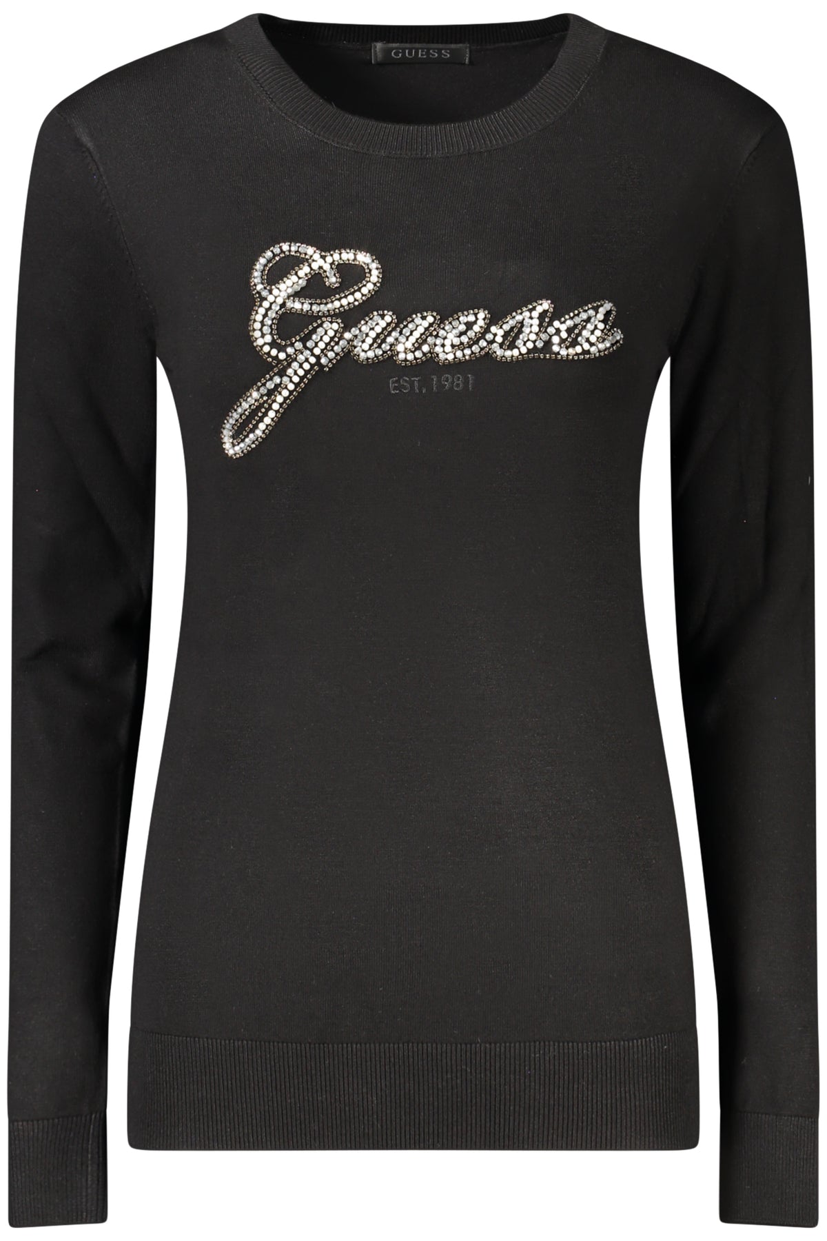 GUESS JEANS WOMEN'S BLACK SWEATER