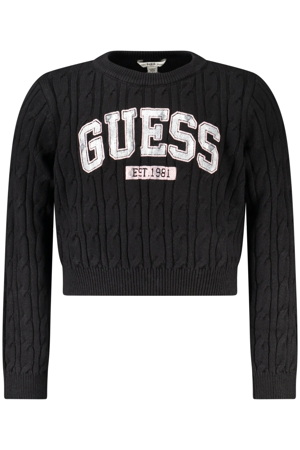 GUESS JEANS BLACK SWEATER FOR GIRLS