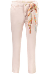 GUESS JEANS WOMEN'S PINK TROUSERS