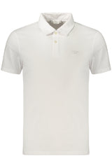 GUESS JEANS MEN'S SHORT-SLEEVED POLO SHIRT WHITE