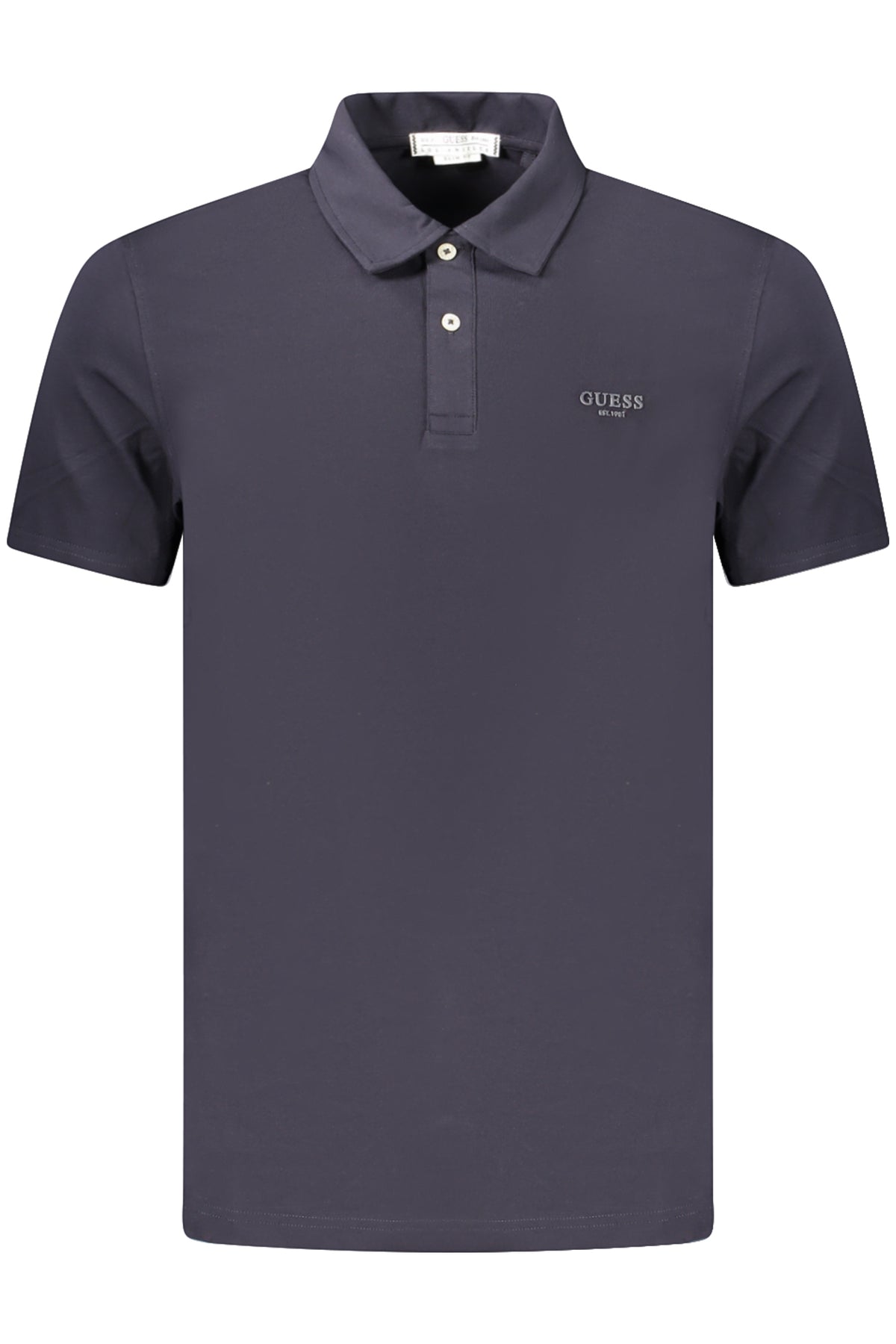 GUESS JEANS MEN'S SHORT-SLEEVE POLO SHIRT, BLUE