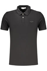 GUESS JEANS MEN'S SHORT-SLEEVE POLO SHIRT BLACK
