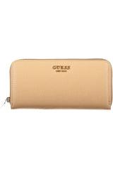 GUESS JEANS WOMEN'S BEIGE WALLET